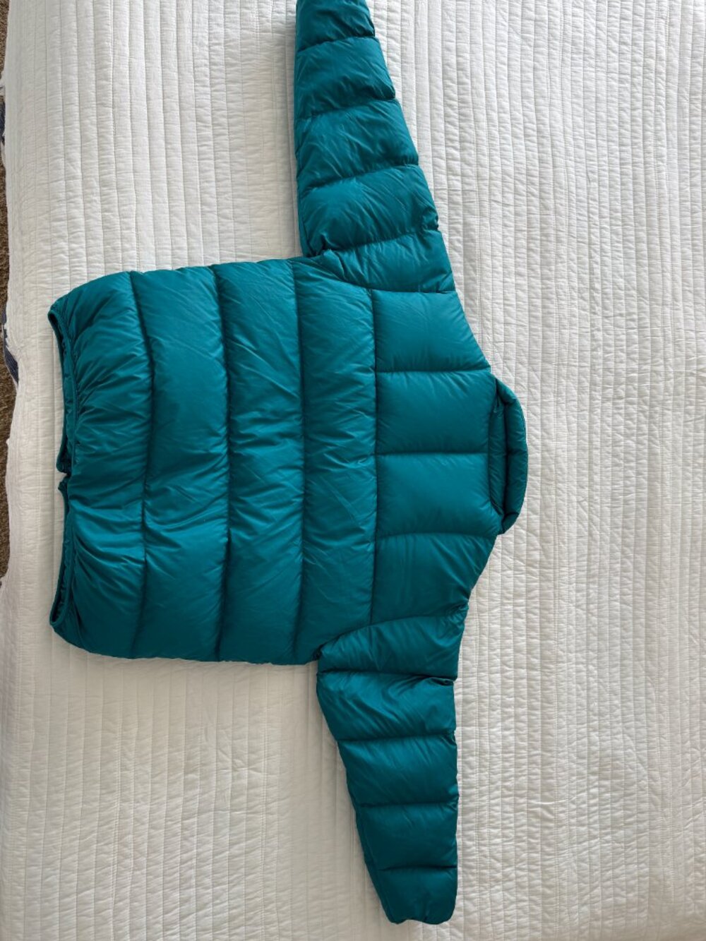 Vintage Eddie Bauer Good Down Puffer Jacket Teal M - Picture 7 of 12